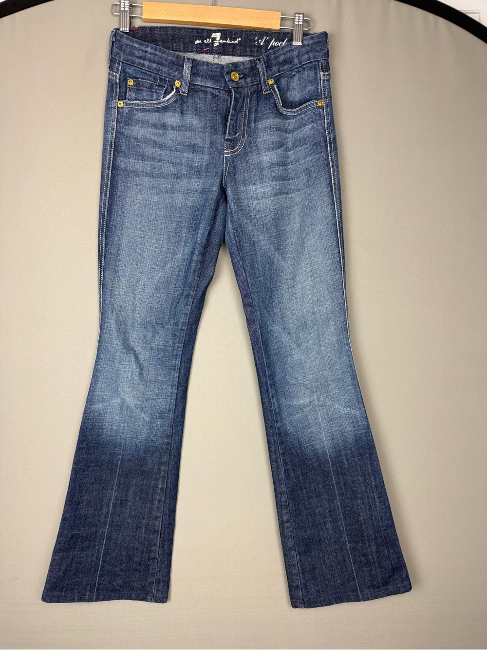 7 For All Mankind Indigo Denim Jeans, Hot Brand, excellent condition